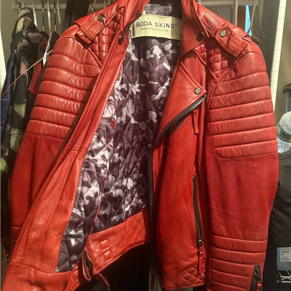 Boda Skins Red Bomber Jacket